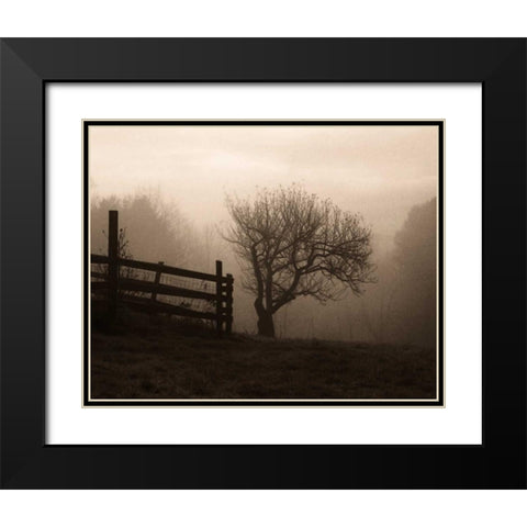 Mountain Meadow Farm Black Modern Wood Framed Art Print with Double Matting by Triebert, Christine