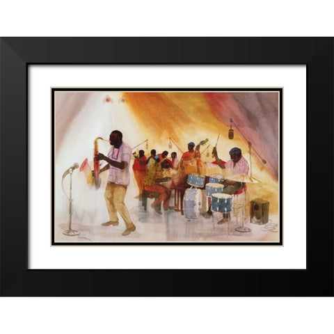 Take the aâ‚¬ËœAaâ‚¬â„¢ Train Black Modern Wood Framed Art Print with Double Matting by Tanaka, Jim