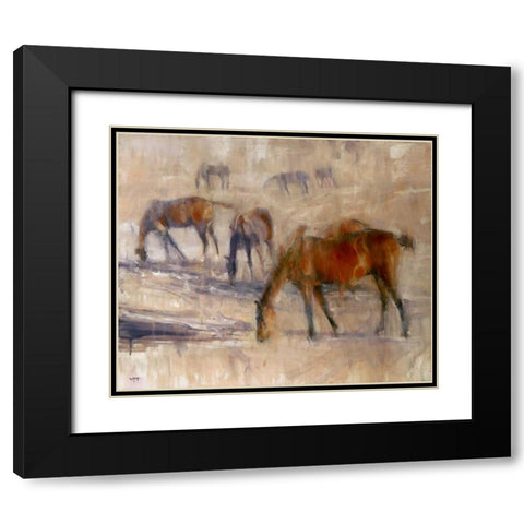 Kentucky Morning 3 Black Modern Wood Framed Art Print with Double Matting by Tonov, Valtcho