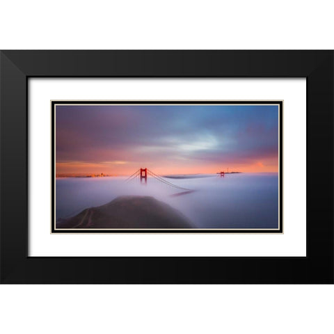 Just Another Day in the Bay Black Modern Wood Framed Art Print with Double Matting by Toby Harriman Visuals