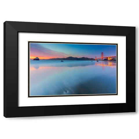 Velvet Icing Black Modern Wood Framed Art Print with Double Matting by Toby Harriman Visuals