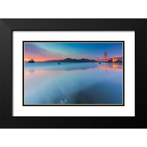 Velvet Icing Black Modern Wood Framed Art Print with Double Matting by Toby Harriman Visuals