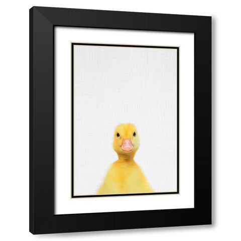 Duck Black Modern Wood Framed Art Print with Double Matting by Tai Prints
