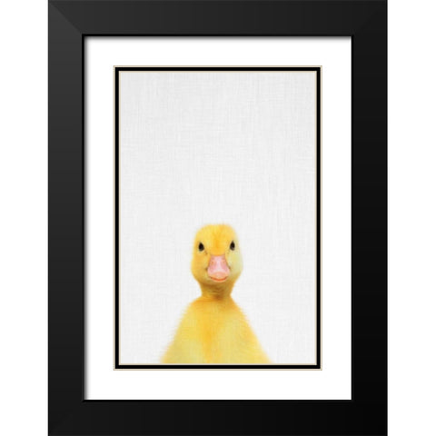 Duck Black Modern Wood Framed Art Print with Double Matting by Tai Prints
