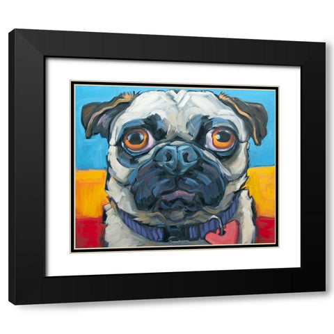 Little Big Heart Black Modern Wood Framed Art Print with Double Matting by Townsend, CR