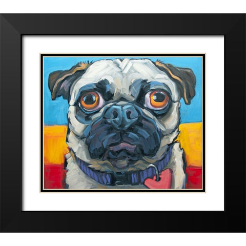 Little Big Heart Black Modern Wood Framed Art Print with Double Matting by Townsend, CR