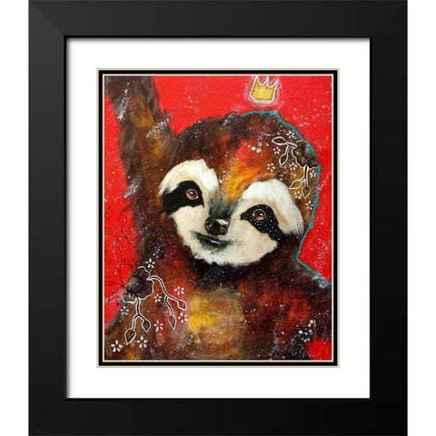 A Heart Filled with Joy Black Modern Wood Framed Art Print with Double Matting by The Secret Hermit