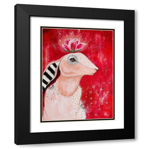 Deep Inside Black Modern Wood Framed Art Print with Double Matting by The Secret Hermit