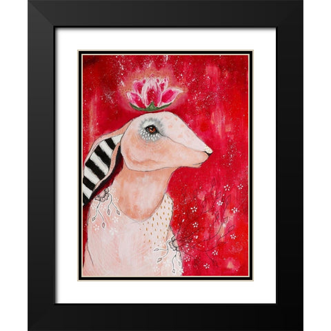 Deep Inside Black Modern Wood Framed Art Print with Double Matting by The Secret Hermit