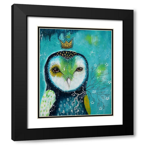 I Offer You Love Black Modern Wood Framed Art Print with Double Matting by The Secret Hermit