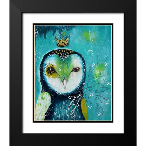 I Offer You Love Black Modern Wood Framed Art Print with Double Matting by The Secret Hermit
