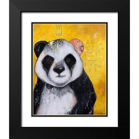 Of Fur and Friendship Black Modern Wood Framed Art Print with Double Matting by The Secret Hermit