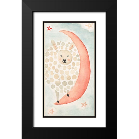 Counting Sheep No. 4 Black Modern Wood Framed Art Print with Double Matting by Timbrook, Natalie