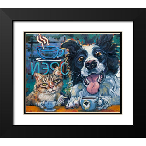 Dude Chill 2 Black Modern Wood Framed Art Print with Double Matting by Townsend, CR