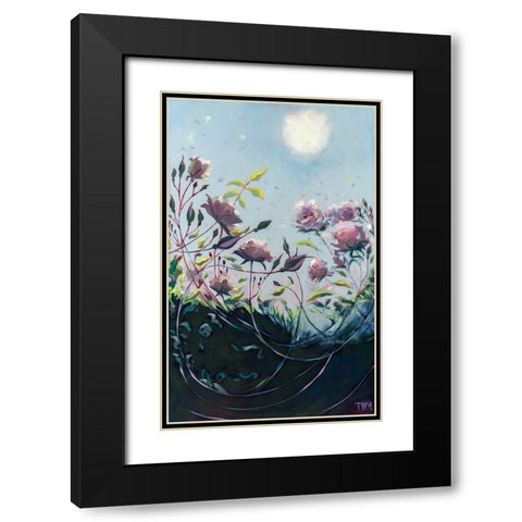 Deep Communication Black Modern Wood Framed Art Print with Double Matting by Timmerman, Lisa