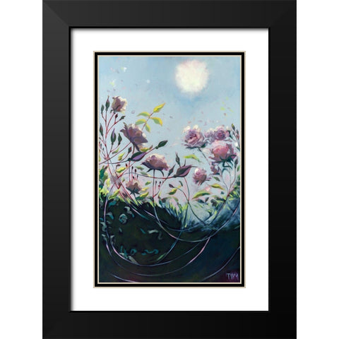Deep Communication Black Modern Wood Framed Art Print with Double Matting by Timmerman, Lisa