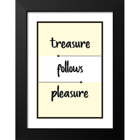 Unknown Black Modern Wood Framed Art Print with Double Matting by Treasure Follows Pleasure