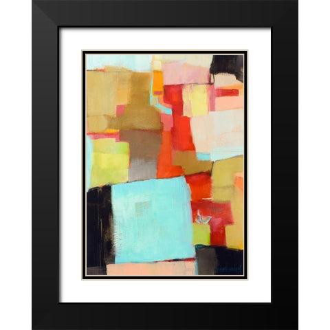 Jigsaw Black Modern Wood Framed Art Print with Double Matting by Van Landuyt, Jamie