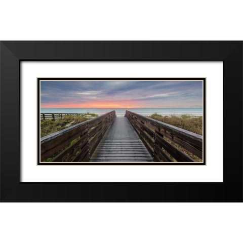 At DayÃ¢â‚¬â„¢s End Black Modern Wood Framed Art Print with Double Matting by Vernon, Andrew