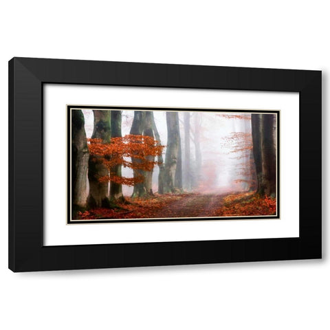 Last Guide before the Mist Black Modern Wood Framed Art Print with Double Matting by Van de Goor, Lars