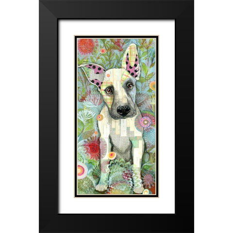 Zo Zo Girl Black Modern Wood Framed Art Print with Double Matting by Verhoeven, Judy