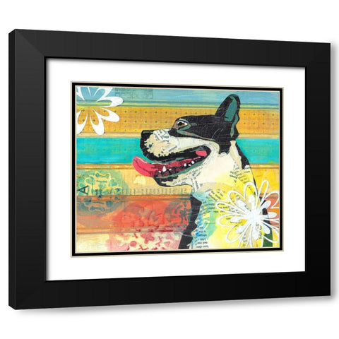 Beast Friend Black Modern Wood Framed Art Print with Double Matting by Verhoeven, Judy