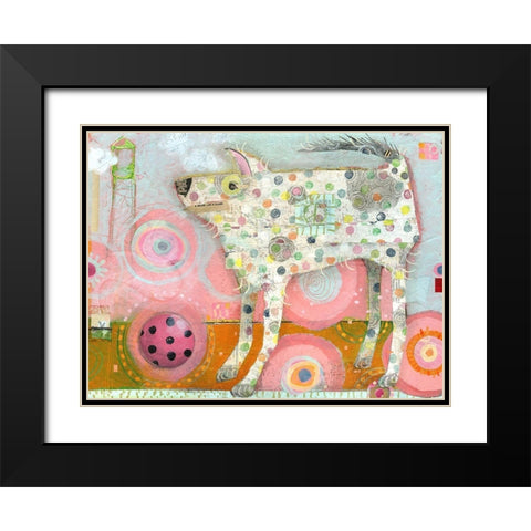 The Distraction Black Modern Wood Framed Art Print with Double Matting by Verhoeven, Judy