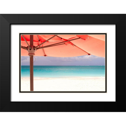 Umbrella Perspective Black Modern Wood Framed Art Print with Double Matting by Varona, Verne