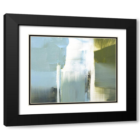 Spatial Composition 13.10.2017 Black Modern Wood Framed Art Print with Double Matting by Villafane, Stephane