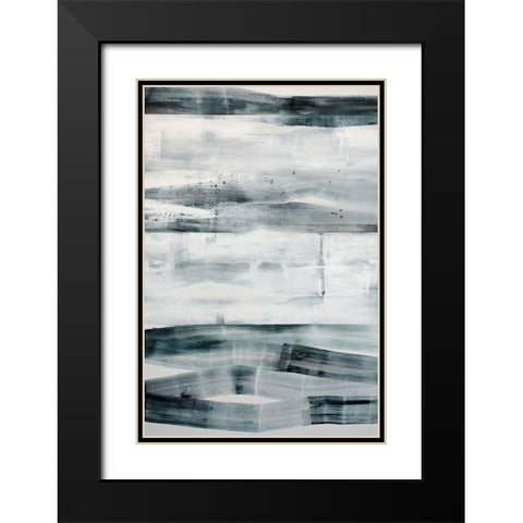 Spatial Composition 16.07.2014 Black Modern Wood Framed Art Print with Double Matting by Villafane, Stephane