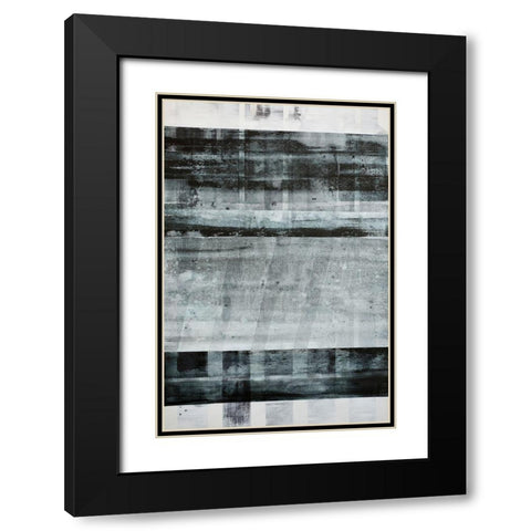 Spatial Composition 20.07.2014 Black Modern Wood Framed Art Print with Double Matting by Villafane, Stephane