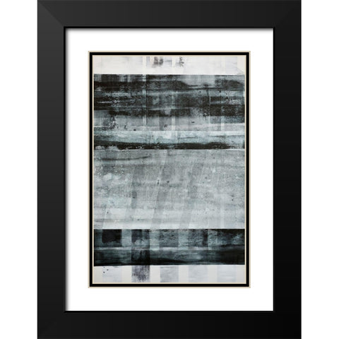 Spatial Composition 20.07.2014 Black Modern Wood Framed Art Print with Double Matting by Villafane, Stephane