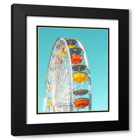 Pacific Wheel I Black Modern Wood Framed Art Print with Double Matting by Vargas, Carlos