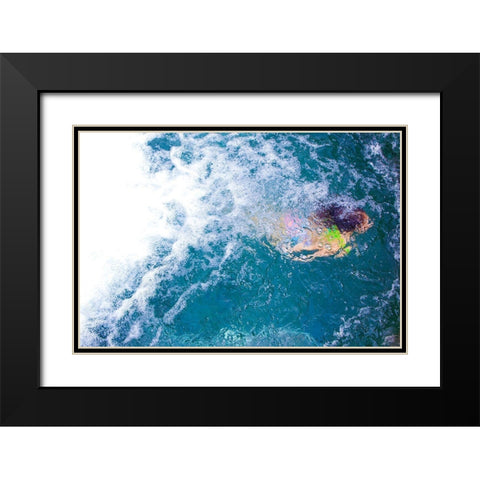 Emergence Black Modern Wood Framed Art Print with Double Matting by Varona, Verne