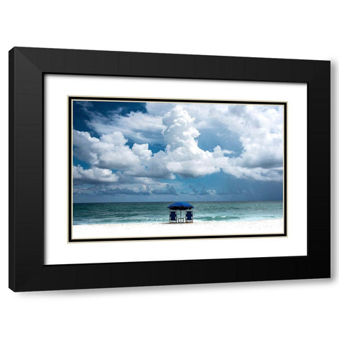 Just Us Two Black Modern Wood Framed Art Print with Double Matting by Varona, Verne