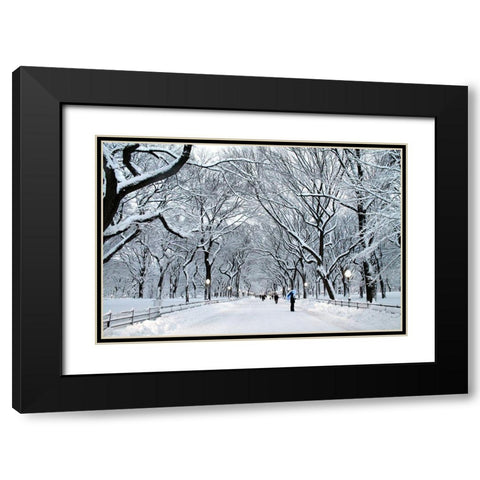 White Wonder Black Modern Wood Framed Art Print with Double Matting by Varona, Verne