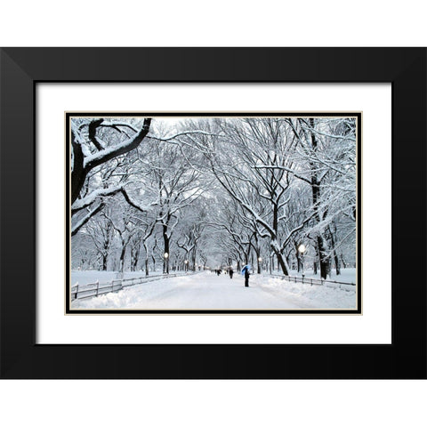 White Wonder Black Modern Wood Framed Art Print with Double Matting by Varona, Verne