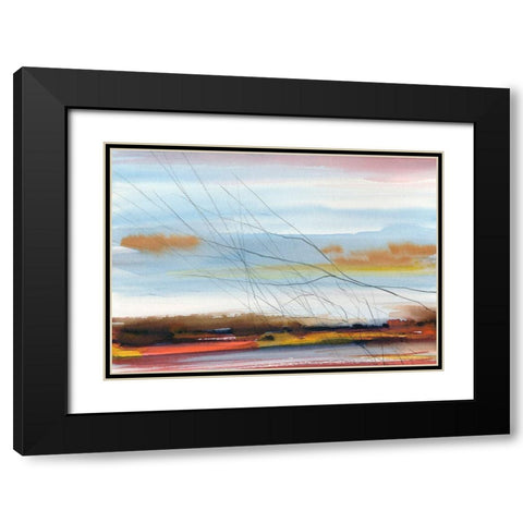 Still Air Black Modern Wood Framed Art Print with Double Matting by Vainio, Caryn