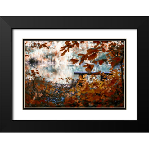 Lonely Place Black Modern Wood Framed Art Print with Double Matting by Vitomirov, Igor