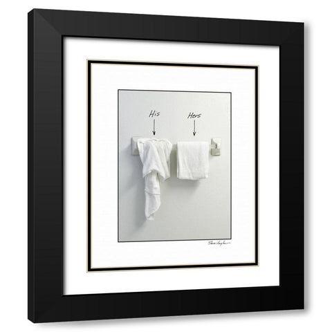 His and Hers Black Modern Wood Framed Art Print with Double Matting by Vaughn, Steve