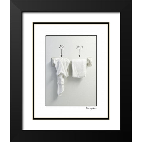 His and Hers Black Modern Wood Framed Art Print with Double Matting by Vaughn, Steve