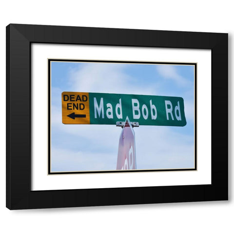 Mad Bob Black Modern Wood Framed Art Print with Double Matting by Vaughn, Steve
