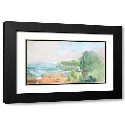 Dreamed of Joy Departed Black Modern Wood Framed Art Print with Double Matting by Weiss, Jan
