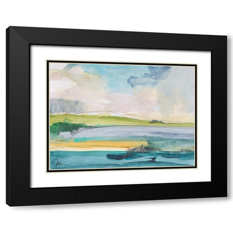 Amid the Jewels Black Modern Wood Framed Art Print with Double Matting by Weiss, Jan