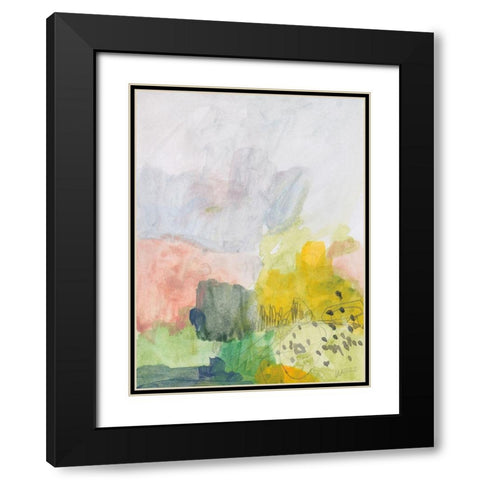 My Heart to Joy Black Modern Wood Framed Art Print with Double Matting by Weiss, Jan