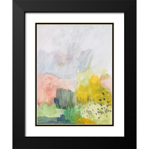 My Heart to Joy Black Modern Wood Framed Art Print with Double Matting by Weiss, Jan