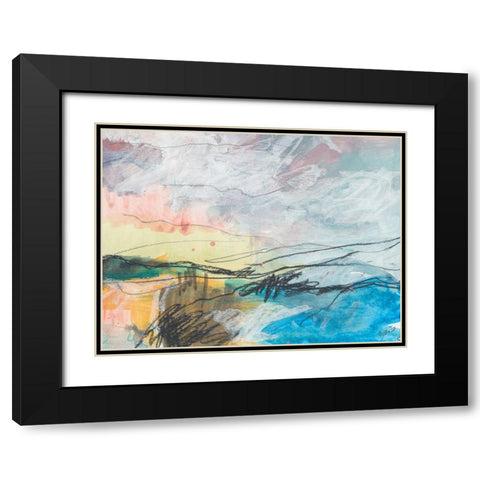 All the Night Tide Black Modern Wood Framed Art Print with Double Matting by Weiss, Jan