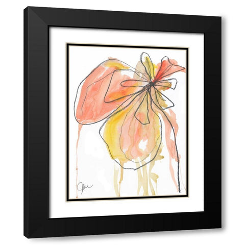 Coral in Nature Black Modern Wood Framed Art Print with Double Matting by Weiss, Jan