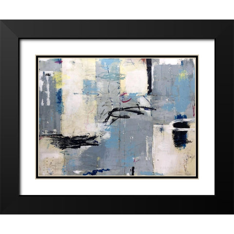 Lingering Black Modern Wood Framed Art Print with Double Matting by Weaverling, Julie
