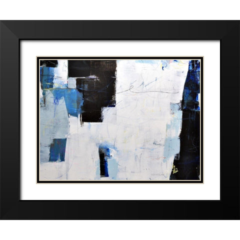 Things Like Happiness Black Modern Wood Framed Art Print with Double Matting by Weaverling, Julie